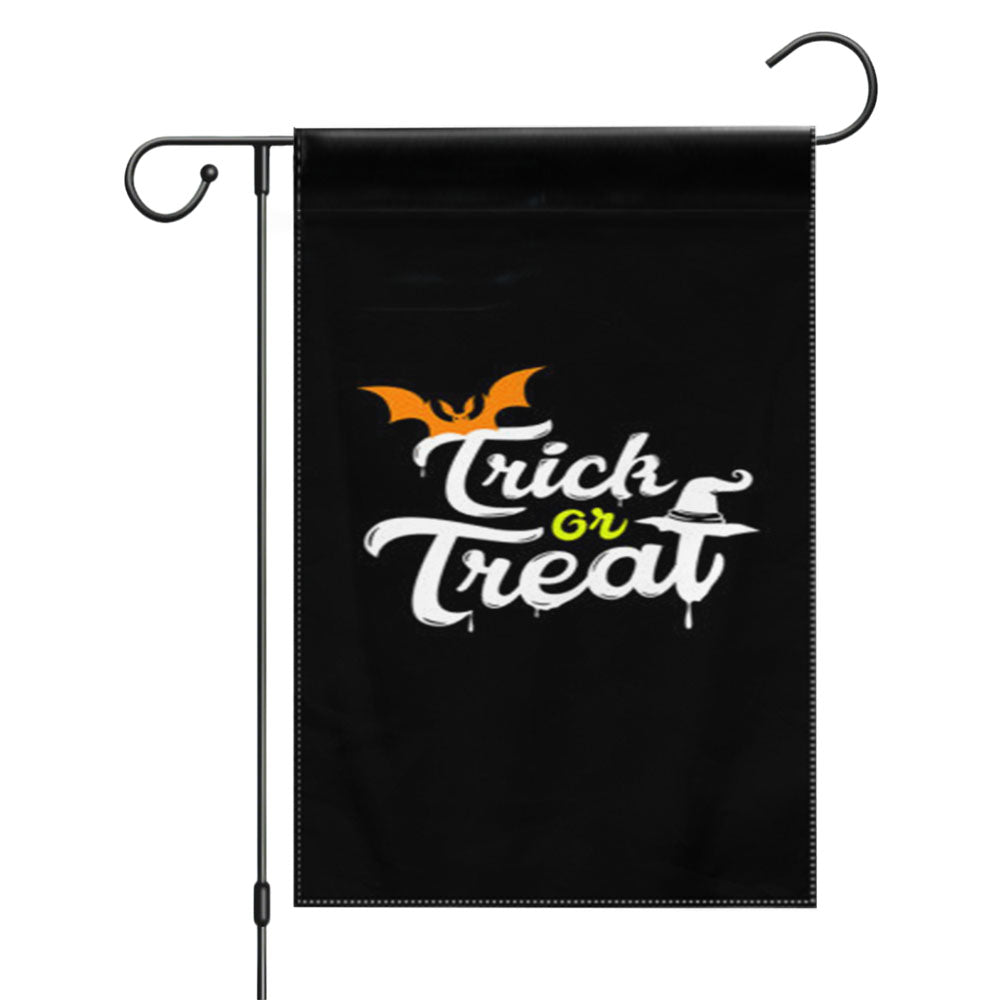 Trick Or Treat Halloween Garden Flags Yard Outdoor Lawn 12 X 18