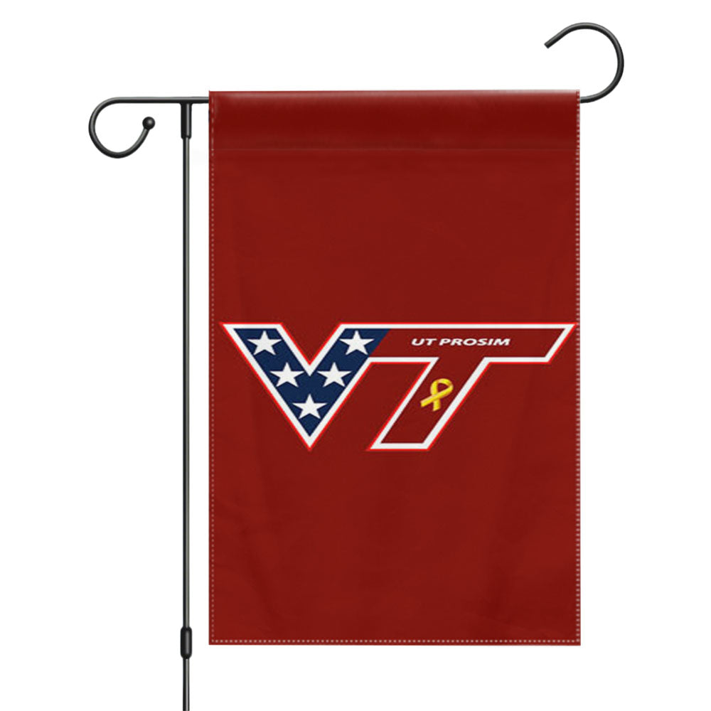 Virginia Tech Stripe Garden Flags Yard Outdoor Lawn 12 X 18
