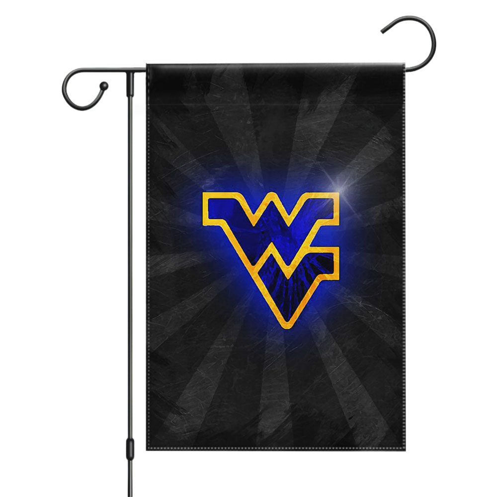 West Virginia Mountaineers Logo Garden Flags Yard Outdoor Lawn 12 X 18