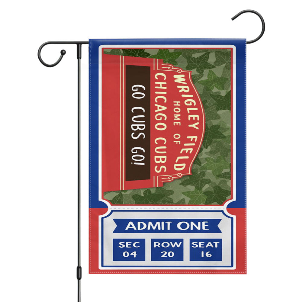 Wrigley Field Home Of Chicago Cubs Garden Flags Yard Outdoor Lawn 12 X 18