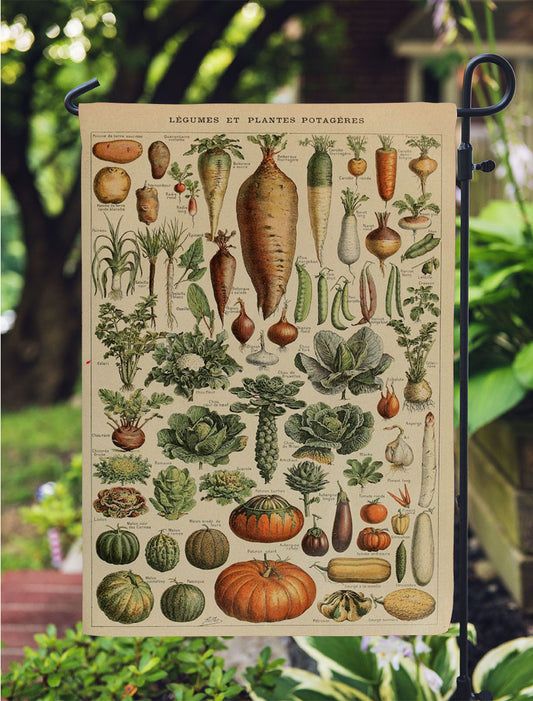Adolphe Millot'S Vegetables Garden Flag Outdoor Lawn 12X18 Inch