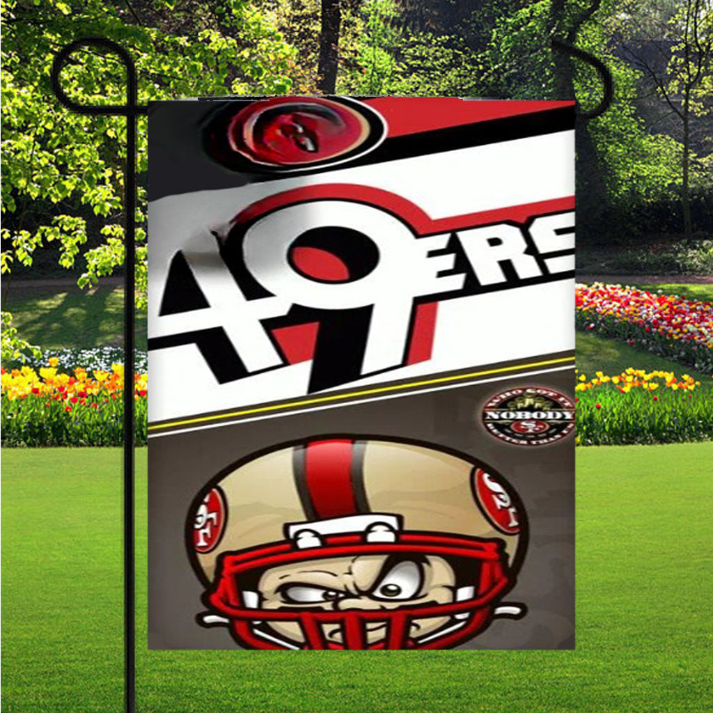 49Ers Garden Flag Outdoor Lawn 12X18 Inch