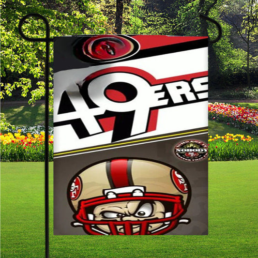 49Ers Garden Flag Outdoor Lawn 12X18 Inch