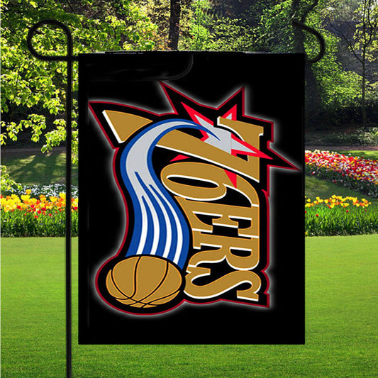 76Ers Emblem Garden Flag Outdoor Lawn 12X18 Inch