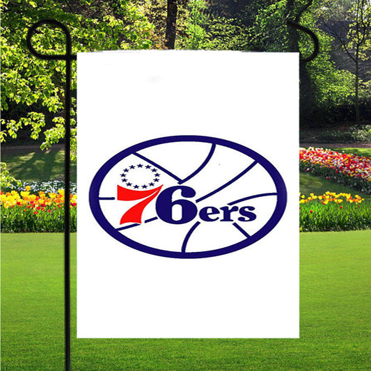 76Ers Old Logo Garden Flag Outdoor Lawn 12X18 Inch