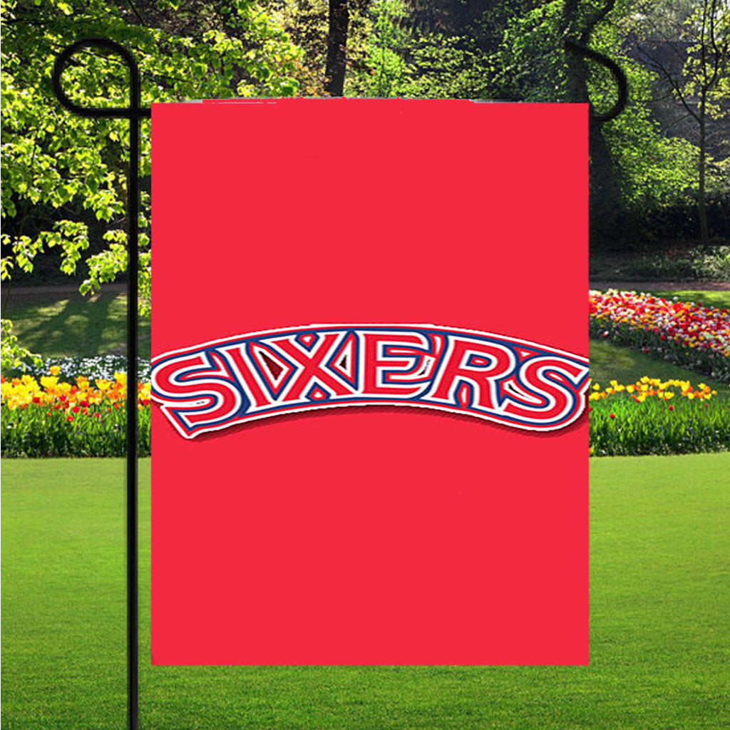 76Ers Red Garden Flag Outdoor Lawn 12X18 Inch