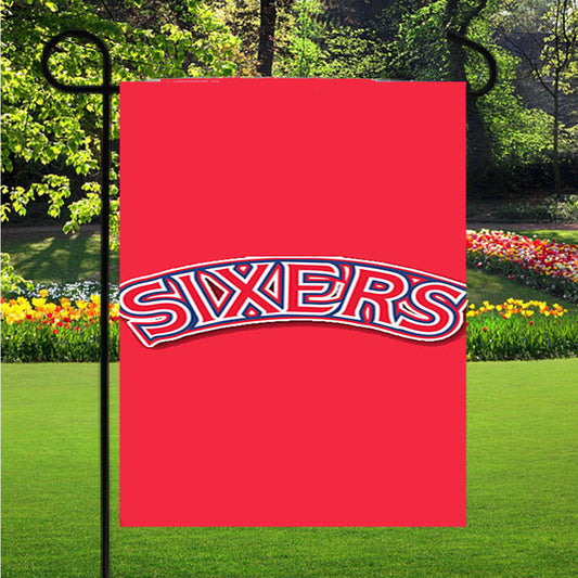 76Ers Red Garden Flag Outdoor Lawn 12X18 Inch