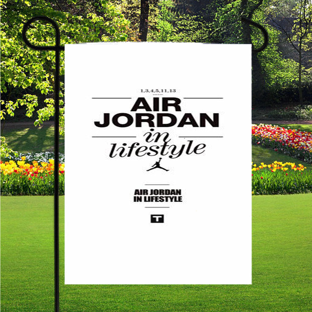 Air Jordan In Style Garden Flag Outdoor Lawn 12X18 Inch