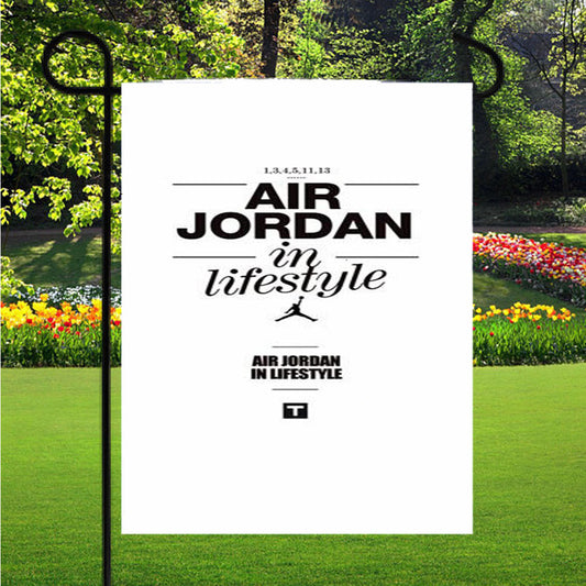 Air Jordan In Style Garden Flag Outdoor Lawn 12X18 Inch