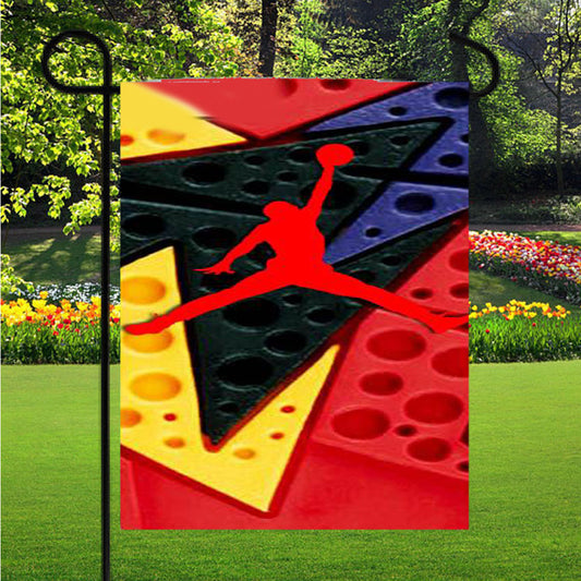 Air Jordan Retro 7 Raptors Garden Flag Outdoor Lawn 12X18 Inch