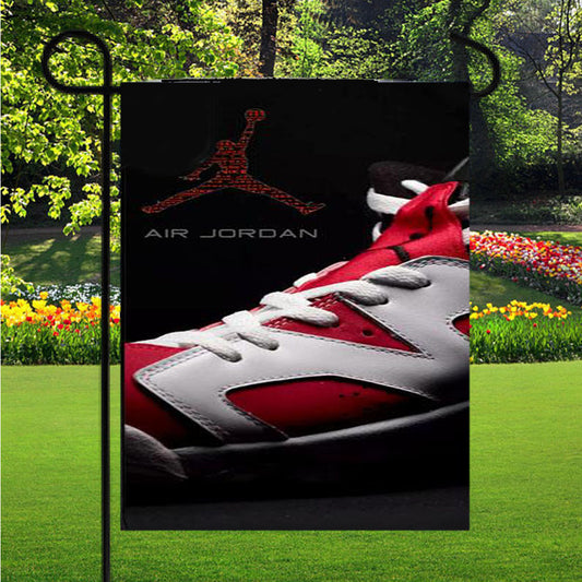 Air Jordan Shoes Logo Garden Flag Outdoor Lawn 12X18 Inch