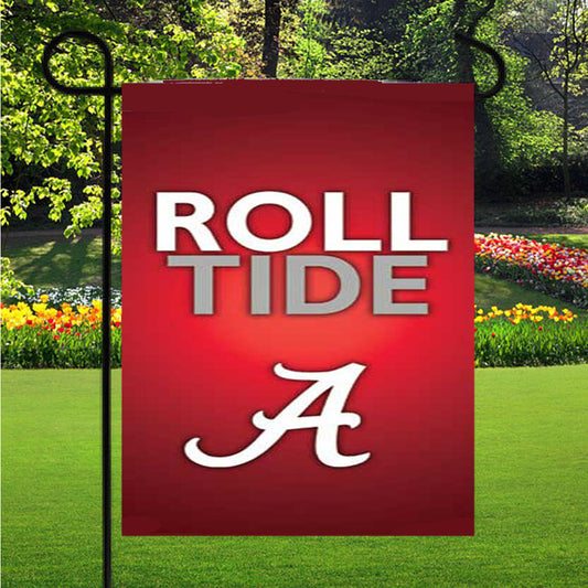 Alabama Crimson Tide Roll Tide Garden Flag Outdoor Lawn 12X18 Inch