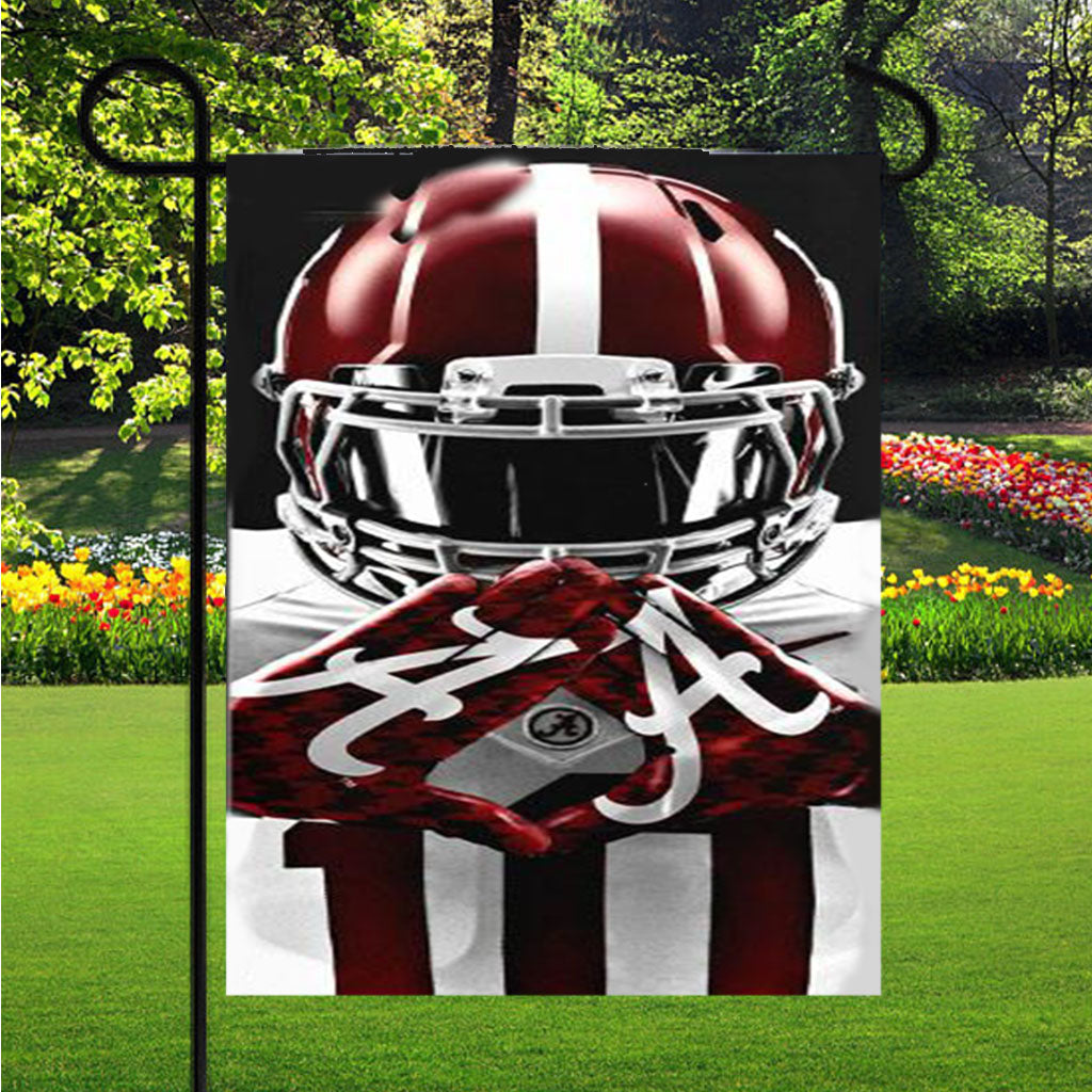 Alabama Crimson Tide Symbol Garden Flag Outdoor Lawn 12X18 Inch