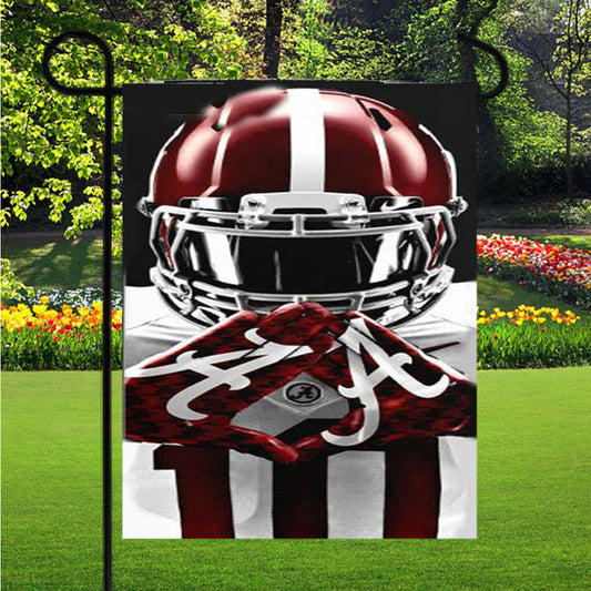 Alabama Crimson Tide Symbol Garden Flag Outdoor Lawn 12X18 Inch