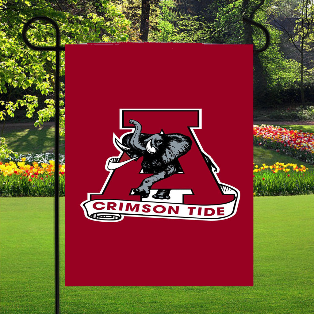 Alabama Crimson Tide Wallpaper Garden Flag Outdoor Lawn 12X18 Inch