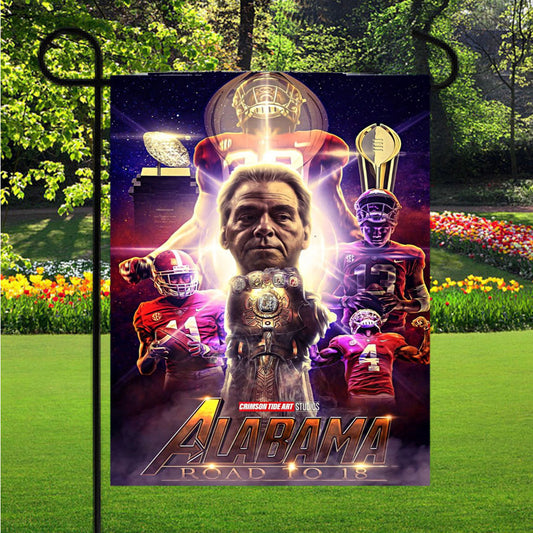 Alabama Football Poster Garden Flag Outdoor Lawn 12X18 Inch