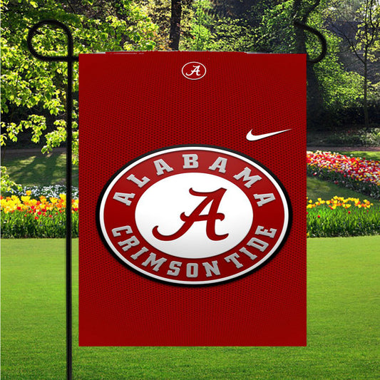 Alabama Logo Ribbon Garden Flag Outdoor Lawn 12X18 Inch