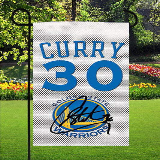Gsw Stephen Curry Jersey Garden Flag Outdoor Lawn 12X18 Inch