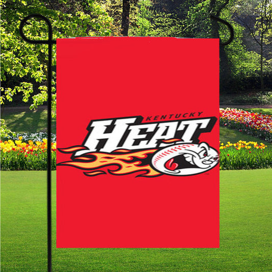 Heat Kentucky Baseball Logo Red Garden Flag Outdoor Lawn 12X18 Inch