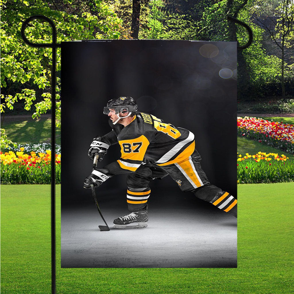 Hockey Player Nhl Garden Flag Outdoor Lawn 12X18 Inch