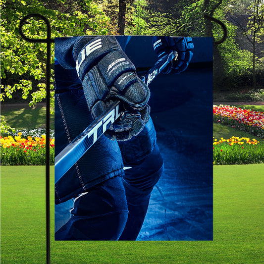 Hockey Stick Nhl Garden Flag Outdoor Lawn 12X18 Inch