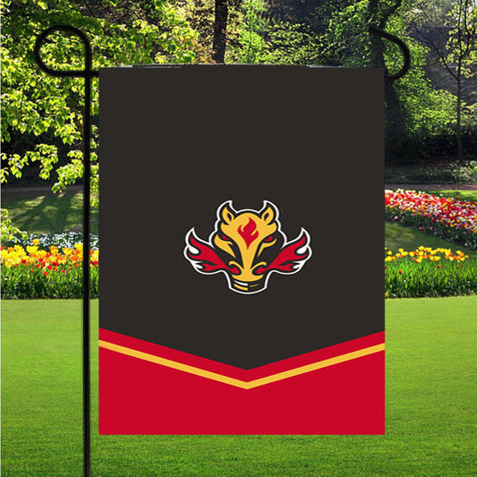 Hockey Team Logo Garden Flag Outdoor Lawn 12X18 Inch