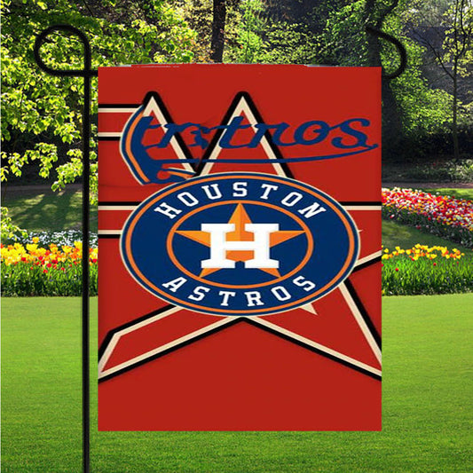 Houston Astros Garden Flag Outdoor Lawn 12X18 Inch