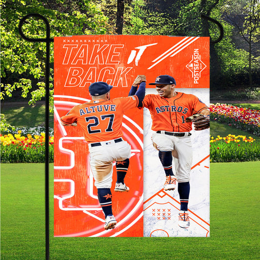 Houston Astros Altuve Garden Flag Outdoor Lawn 12X18 Inch