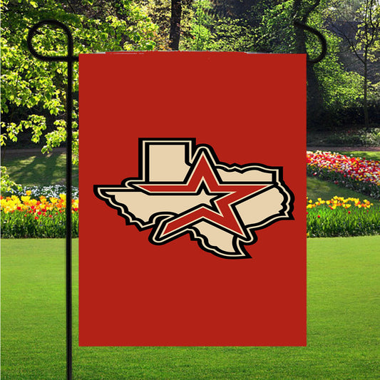Houston Astros Baseball Logo Garden Flag Outdoor Lawn 12X18 Inch