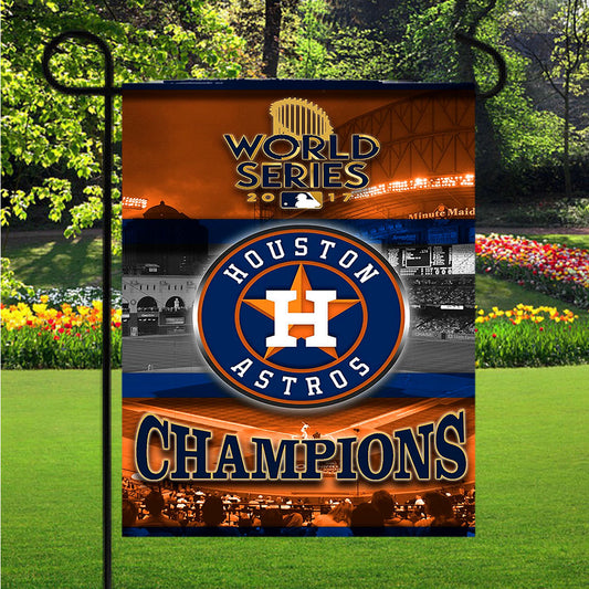 Houston Astros Champion World Series Garden Flag Outdoor Lawn 12X18 Inch