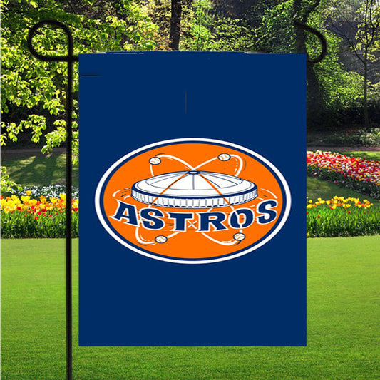 Houston Astros Logo Garden Flag Outdoor Lawn 12X18 Inch