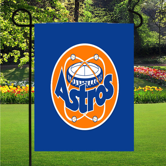 Houston Astros Primary Garden Flag Outdoor Lawn 12X18 Inch