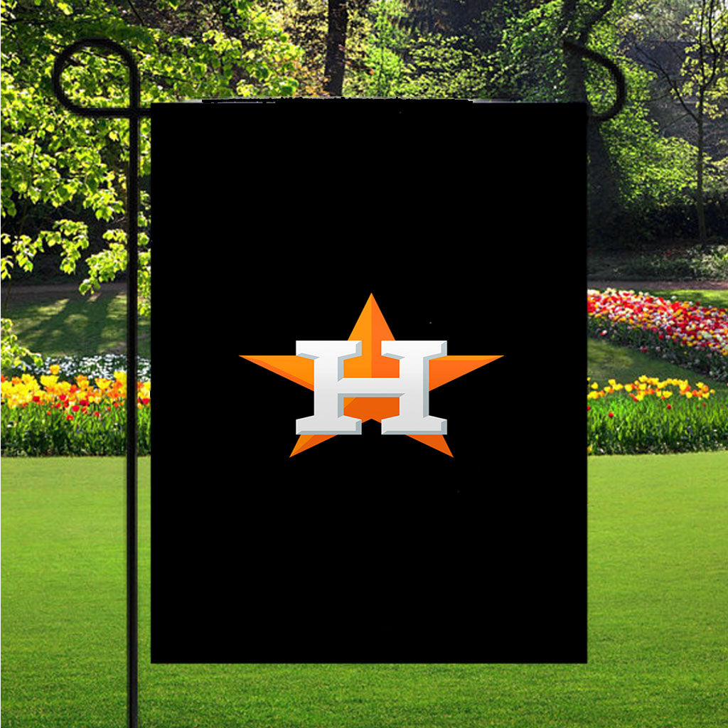 Houston Astros Wallp Garden Flag Outdoor Lawn 12X18 Inch