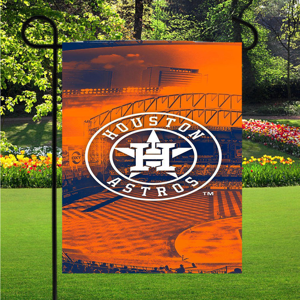 Houston Astros Wallpaper Garden Flag Outdoor Lawn 12X18 Inch