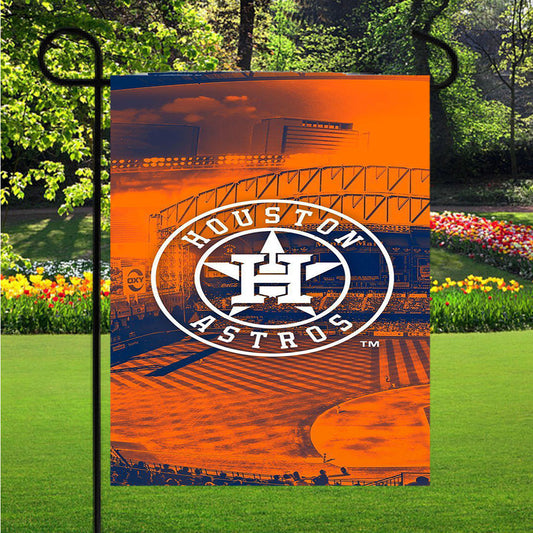 Houston Astros Wallpaper Garden Flag Outdoor Lawn 12X18 Inch