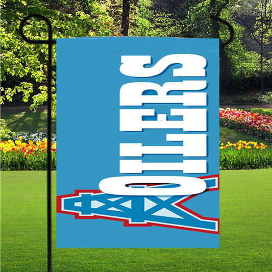 Houston Oilers Garden Flag Outdoor Lawn 12X18 Inch