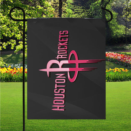 Houston Rockets 3D Garden Flag Outdoor Lawn 12X18 Inch