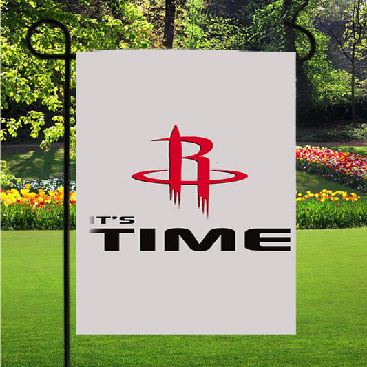 Houston Rockets Its Time Garden Flag Outdoor Lawn 12X18 Inch