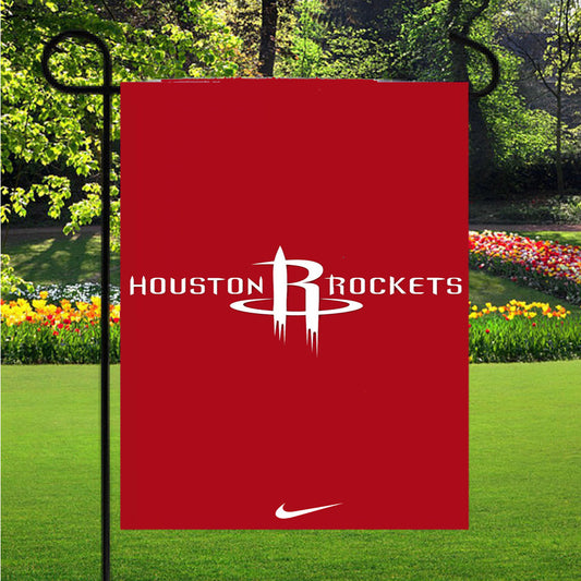 Houston Rockets Nike Garden Flag Outdoor Lawn 12X18 Inch