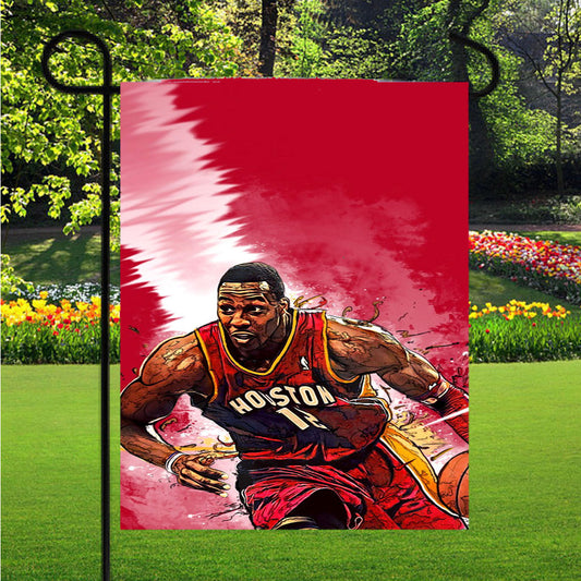 Houston Rockets Player Garden Flag Outdoor Lawn 12X18 Inch