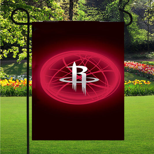 Houston Rockets Symbol Garden Flag Outdoor Lawn 12X18 Inch