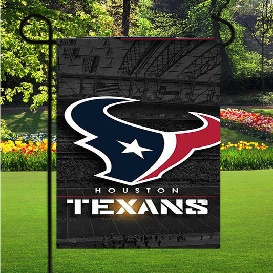 Houston Texans Icon Garden Flag Outdoor Lawn 12X18 Inch