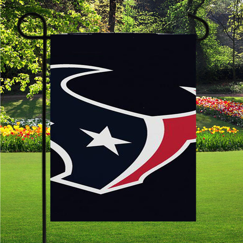 Houston Texans Nfl Logo Garden Flag Outdoor Lawn 12X18 Inch