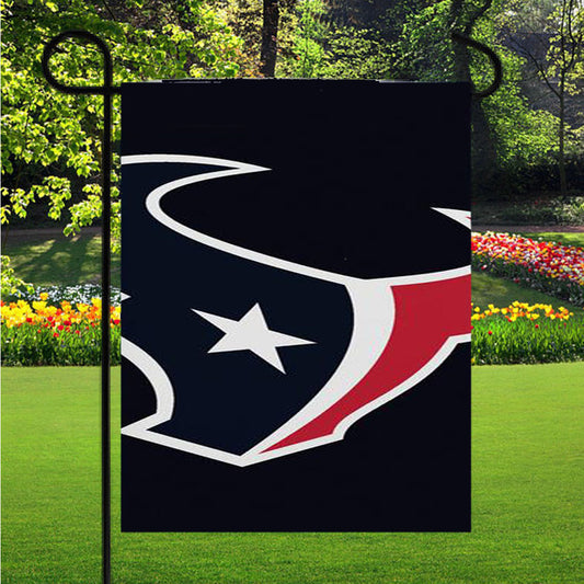 Houston Texans Nfl Logo Garden Flag Outdoor Lawn 12X18 Inch