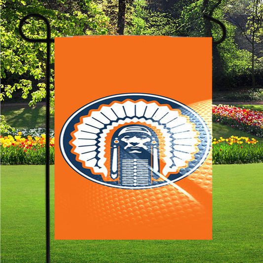 Illinois Icon Logo Garden Flag Outdoor Lawn 12X18 Inch