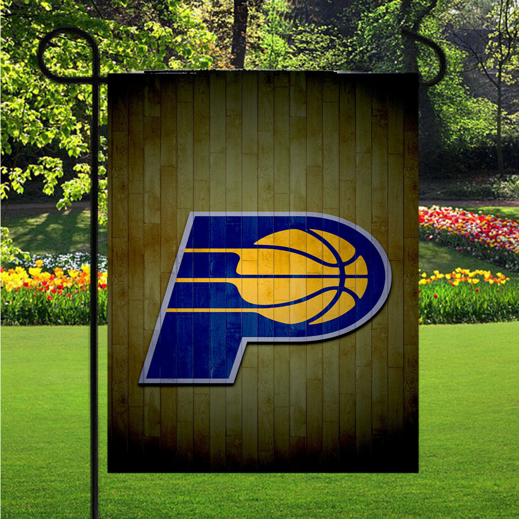 Indiana Pacers Hardwood Garden Flag Outdoor Lawn 12X18 Inch