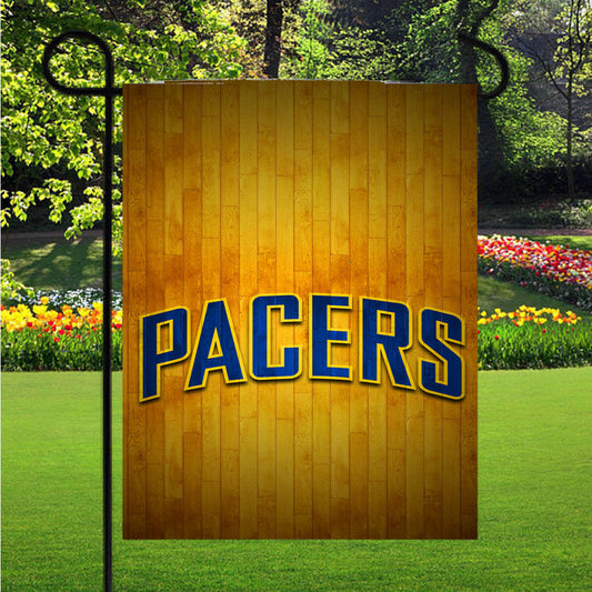 Indiana Pacers Hardwood 2 Garden Flag Outdoor Lawn 12X18 Inch