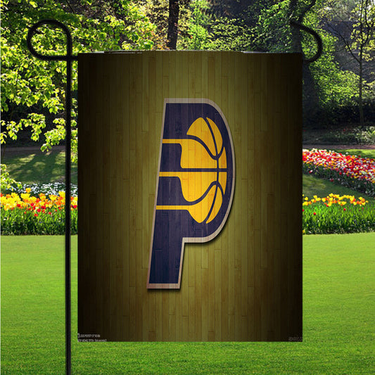 Indiana Pacers Logo Garden Flag Outdoor Lawn 12X18 Inch