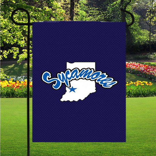 Indiana State University Sycamores Garden Flag Outdoor Lawn 12X18 Inch
