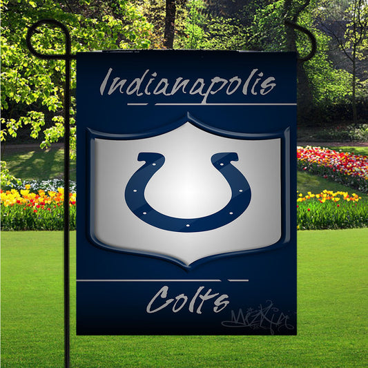 Indianapolis Colts, Afc, Andrew Luck Garden Flag Outdoor Lawn 12X18 Inch